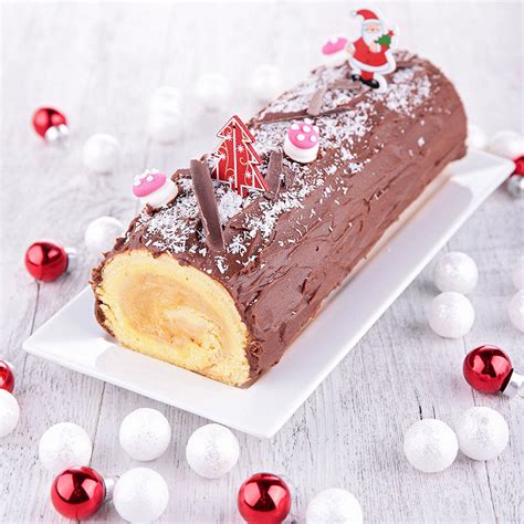 Recette Bûche de Noël au caramel beurre salé facile rapide