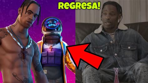 TRAVIS SCOTT REVELA EL REGRESO DE SU SKIN A FORTNITE Cuando Regresa