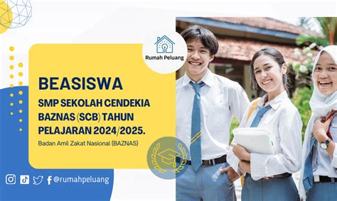 Beasiswa Smp Sekolah Cendekia Baznas Scb Tahun Ajaran 20242025