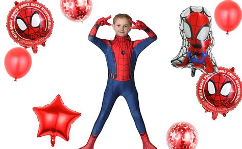 8 Pezzi Palloncini Per Feste Per Bambini Spiderman Decorazione