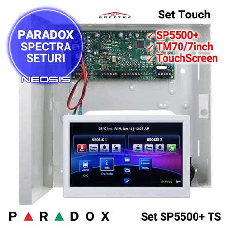 Centrala Paradox Sp Tastatura Touch Screen Tm Neosis Ro