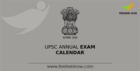 Upsc Annual Calendar 2025 A Comprehensive Guide To Upsc Civil Services