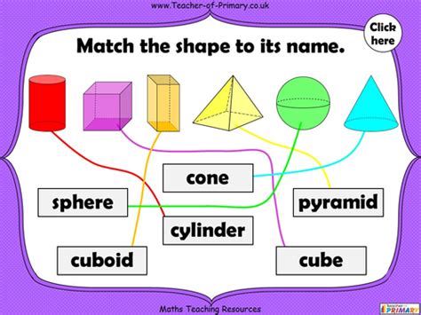 3d Shapes Year 1 Teaching Resources