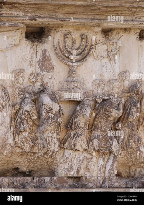 Menorah arch from arch of titus hi-res stock photography and images - Alamy