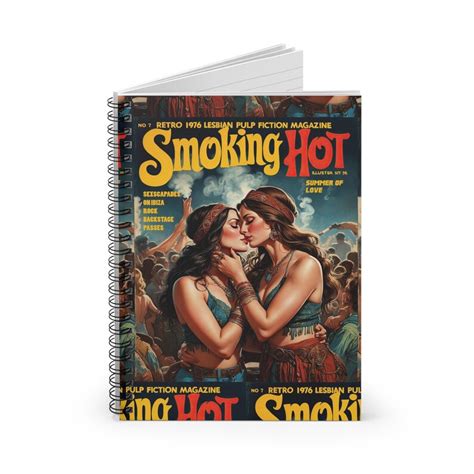Vintage Lesbian Magazine S Style Cover Lined Notebook Unique Stationery Gift Writing Pad Etsy