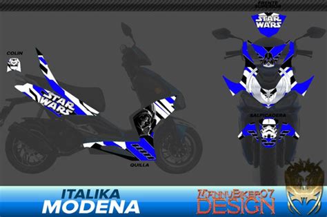 Modena 150 175 Kit Stickers Calcas Vinil Calcomanias Wrap Meses Sin