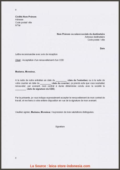 Exemple De Lettre De Demande De Prolongation De D Lai