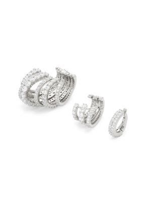 Adriana Orsini Pair Cubic Zirconia Ear Cuff Set On Sale Saks Off Th