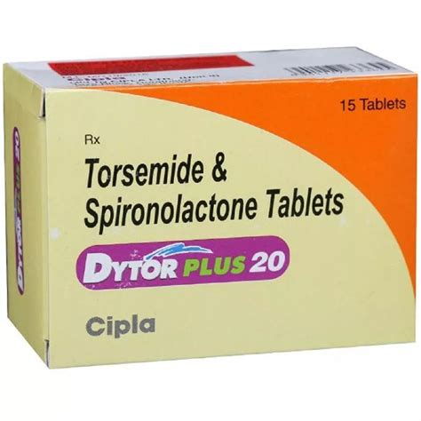 Torsemide Dytor Mg Tab Treatment Hypertension Packaging Type Box