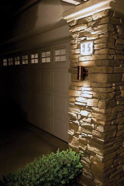 50 Outdoor Garage Lighting Ideas Exterior Illumination Designs