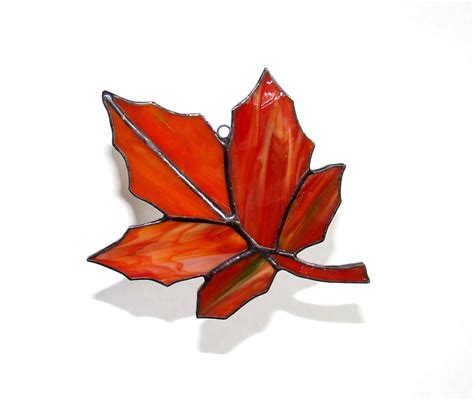 Stained Glass Leaf Patterns Celebrate Autumn With These Four Etsy