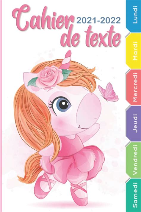 Buy Cahier De Texte Danse Classique Cahier De Texte Licorne