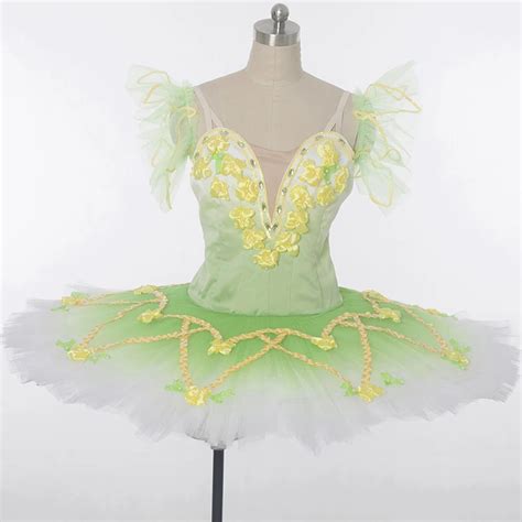 High Quality Green Adultgirls Classical Pancake Ballet Tutuballerina