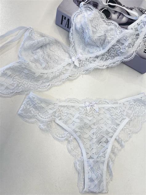 Conjunto Branco Sem Bojo Forrado Calcinha Isis Site Exclusivo De Lingerie
