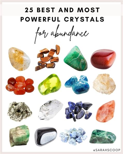 25 Best And Most Powerful Crystals For Abundance Sarah Scoop