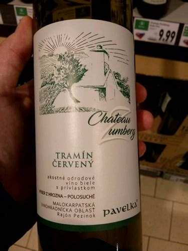 Pavelka Chateau Zumberg Tramín Červený Výber Z Hrozna Vivino