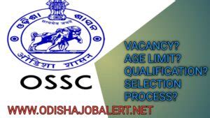 OSSC AMIN POST RECRUITMENT 2023 Odisha Govt Job Odisha Job News