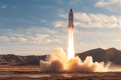 Premium AI Image | Reusable rocket being cleaned after a successful launch