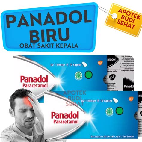 Jual Panadol Biru Mg Strip Kaplet Obat Demam Obat Pusing Obat