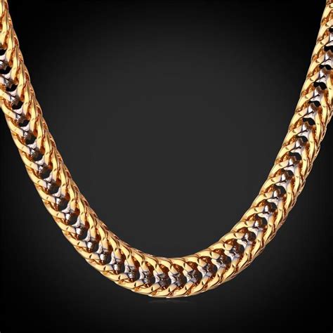 Two Tone Gold Chain For Men With In 2020 Gold Chains For Men Black