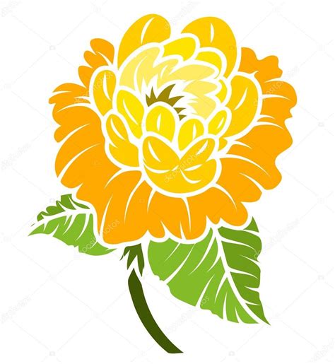 Clipart: yellow rose | Yellow Rose Drawing — Stock Vector © baavli ...