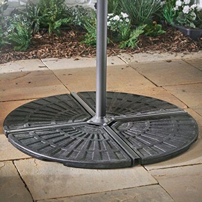 VonHaus Base pour Parasol 12 5Kg Support de Parasol Rond en Béton