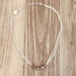 Collier Mia Gris Polaire Plaqu Argent Gwapita