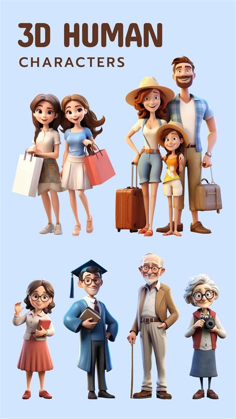 3d Human Character Editable Design Premium Editable Design Rawpixel