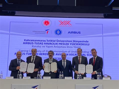 Airbus ve TUSAŞ Kahramanmaraş ta Havacılık Meslek Yüksekokulu Açacak