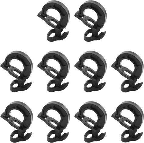 30PCs Plastic Shock Cord Hooks Elastic Plastic Shock Cord Bungee Rope