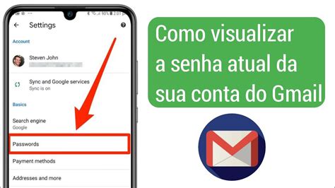 Como Visualizar A Senha Atual Da Sua Conta Do Gmail Como Ver A Senha