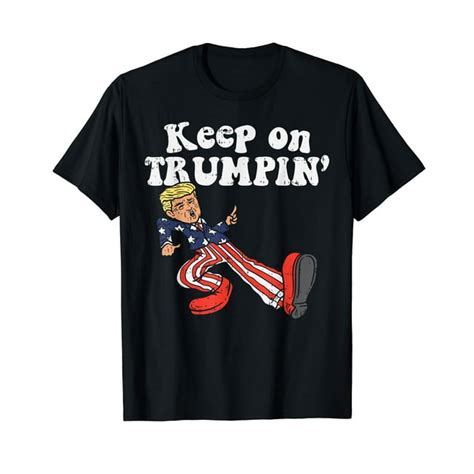 Keep On Trumpin Funny Usa Flag Support Reelect Trump 2024 T Shirt