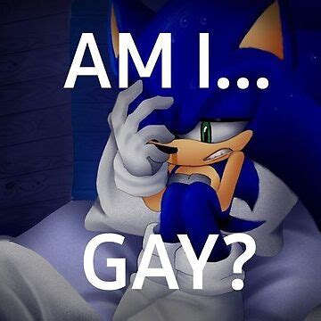 Am I Gay Sonic The Hedgehog Meme Sticker For Sale By Neogirl Redbubble