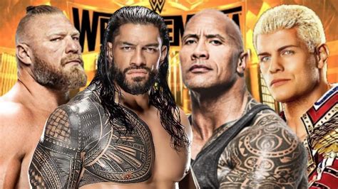 Roman Reigns Vs The Rock Vs Cody Rhodes Vs Brock Lesnar WWE Fatal 4