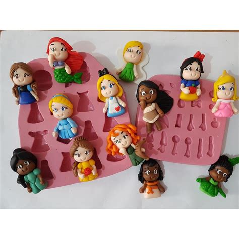 Molde De Silicone Princesas Shopee Brasil