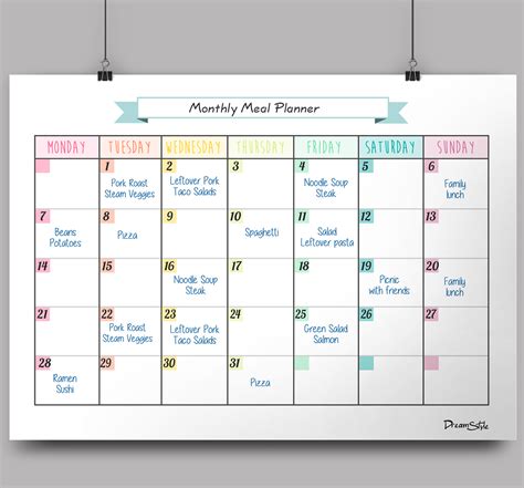 Calendar Monthly Planner - Free Printable on Behance