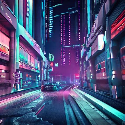 Cyberpunk Cyberpunk City Wired Hyperrealistic Photografic