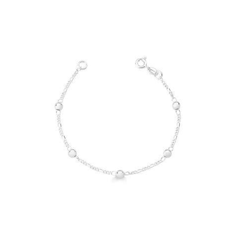 Pulseira Infantil Bolinhas Prata 925 Legitima Shopee Brasil