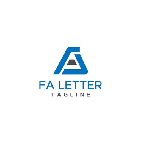 Logotipo De Letra Fa O Af Editable Y Dise O De Logotipo Vectorial