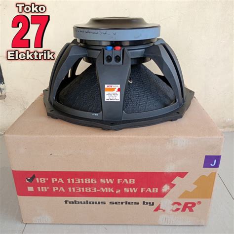 Jual Speaker ACR Fabulous 18 Inch PA 113186 SW Shopee Indonesia