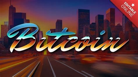 Bitcoin Efekt Tekstowy Vintage Retro Generator Efekt W Tekstowych