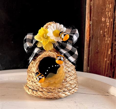 Bee Hive Skep Party Decor Gift Idea Farmhouse Bees Bumblebee