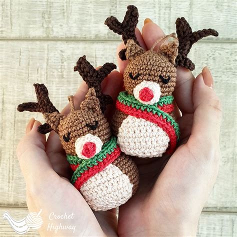 Rudolph Crochet Pattern Rudolph Amigurumi Diy Christmas Etsy