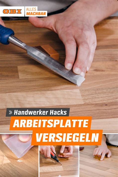 Küchenarbeitsplatte reparieren mit Reparaturset OBI Reparatur