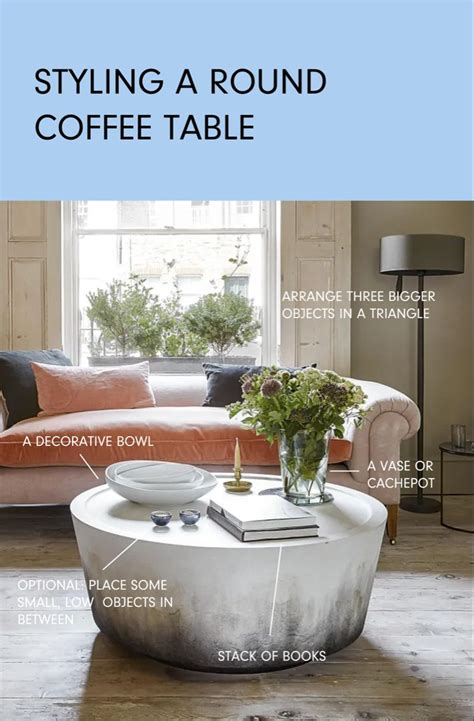 How To Style A Round Coffee Table In Round Coffee Table Styling