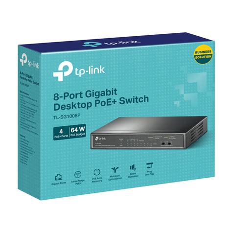 Tl Sg P Port Gigabit Desktop Switch With Port Poe Tp Link