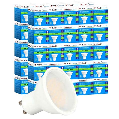 50 Pack 5w Gu10 Led Bulbs Led Supplier Uk