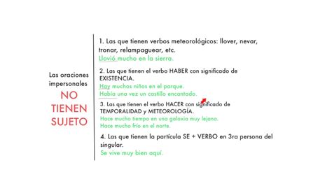 Cu Les Son Las Oraciones Impersonales Youtube
