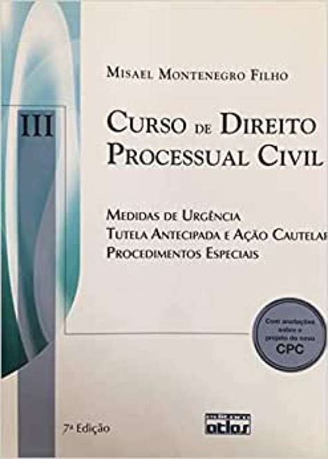 Livro Curso De Direito Processual Civil V 3 Misael Montenegro Filho