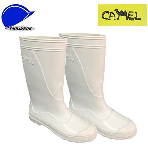 Camel Safety Boots White Cm Size Rain Boots Rubber Boots